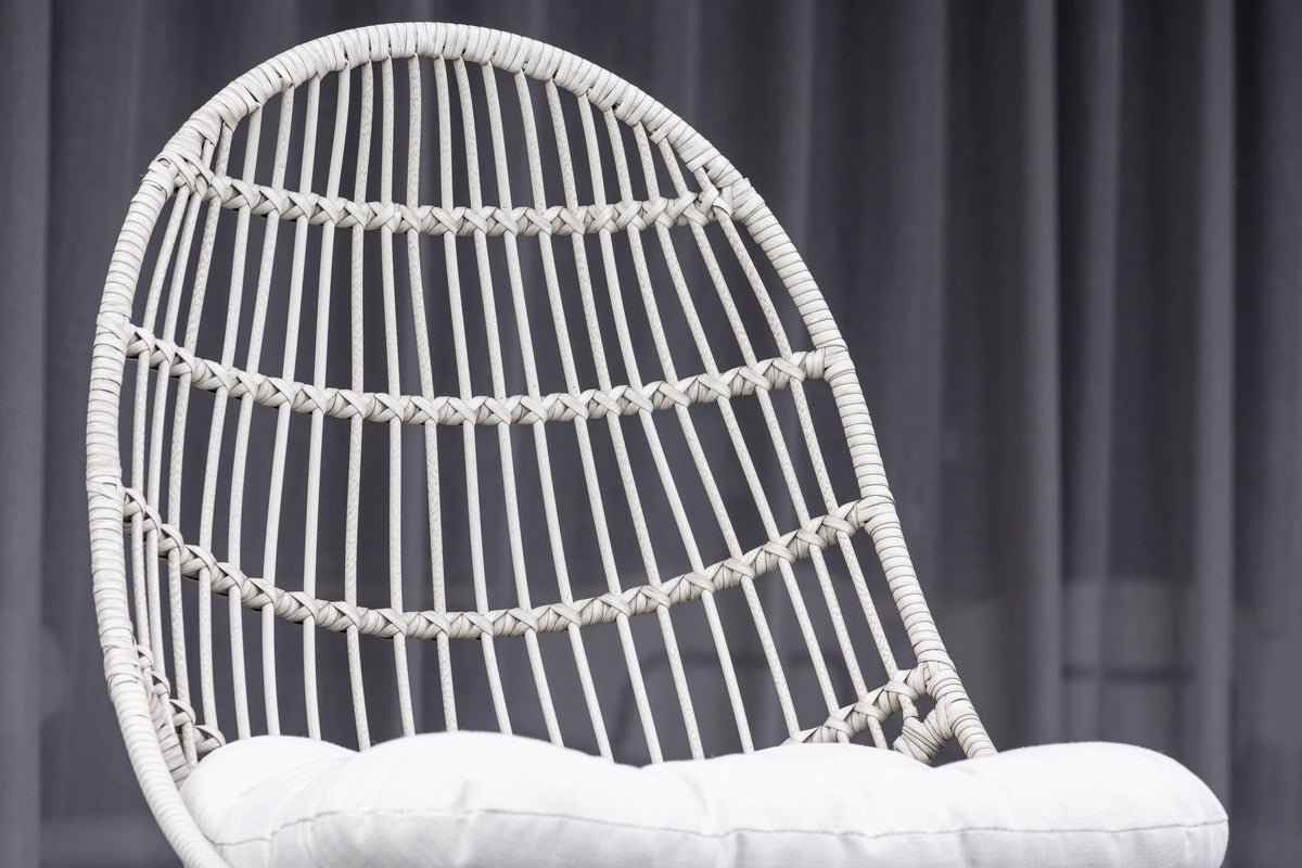 Garten- Loungesessel Anne - Aus Polyester und Stahl in Beige