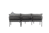 Garten Loungeset Felicita – Ecksofa mit 4 Sitzplätzen und Couchtisch