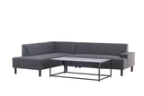 Garten Loungeset Kreta – mit wasserabweisendem Stoff & Tisch, UV-beständig