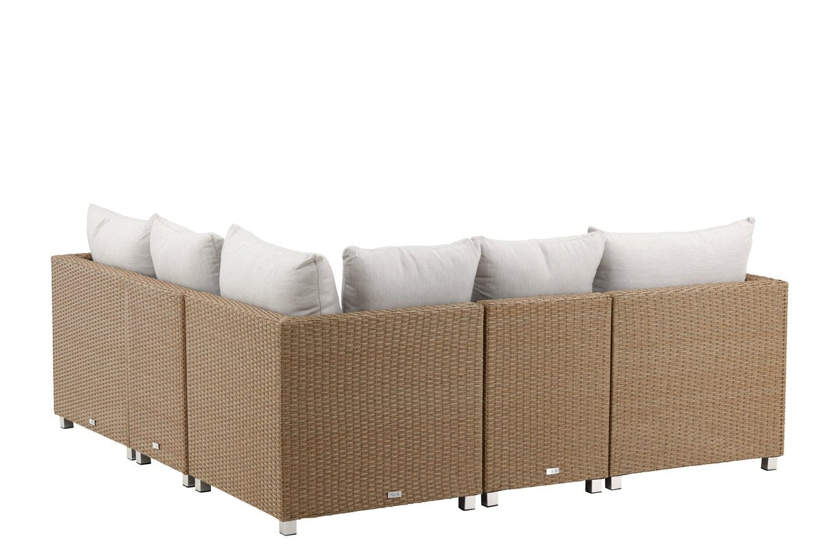 Garten Loungeset Ludwiga - Wahlweise in Natur oder Schwarz