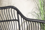 Garten-Sitzgruppe Aora - aus schwarzem Naturrattan