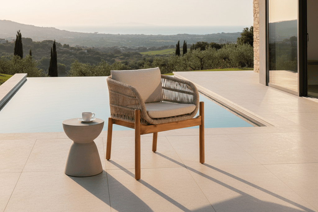 2er Set - Gartenstuhl Sorrento aus Akazienholz