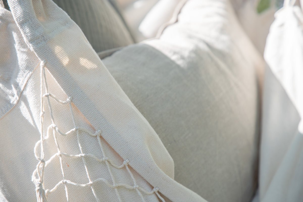 Hängesessel Welsh - aus Polyester in Grau oder Weiß