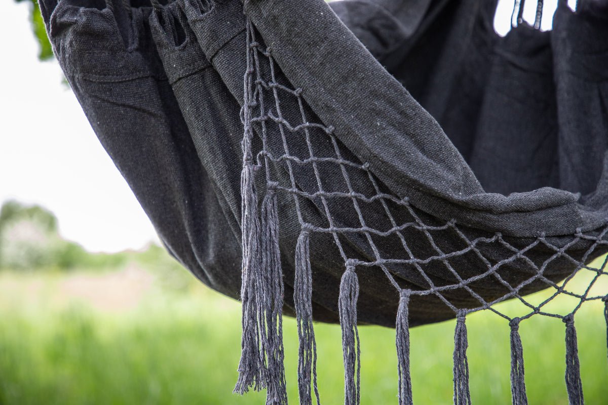 Hängesessel Welsh - aus Polyester in Grau oder Weiß