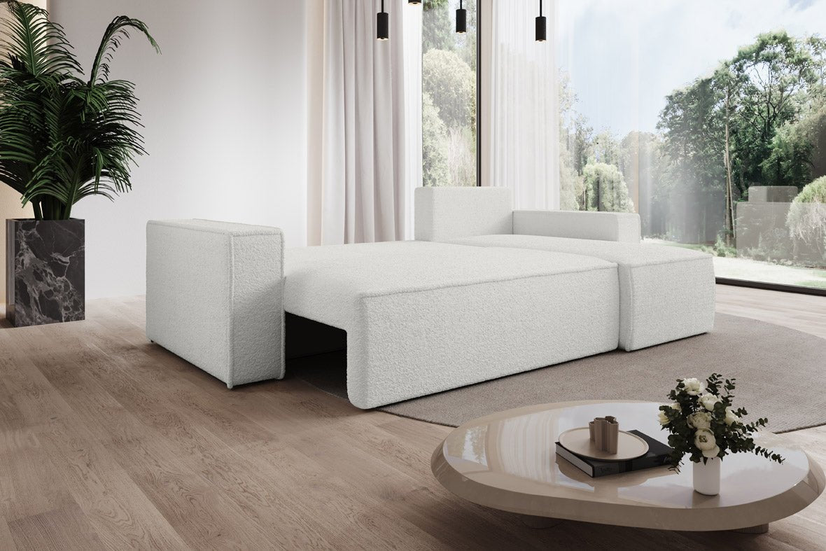Designer Sofa Lorenzo Schlaffunktion und Stauraum aus Frrotte