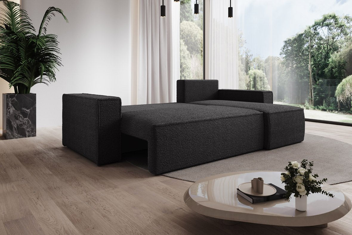 Designer Sofa Lorenzo Schlaffunktion und Stauraum aus Frrotte