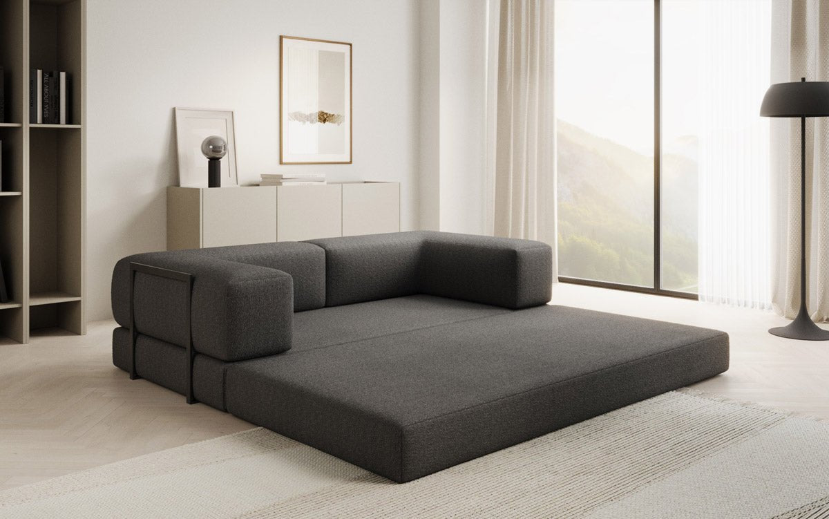 Designer Sofa Lazy 3 Sitzer in Bouclé