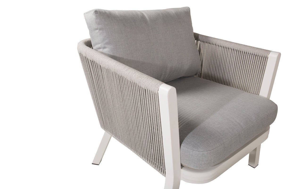 Loungeset Dreamy - aus weißem Aluminium inkl Kissen