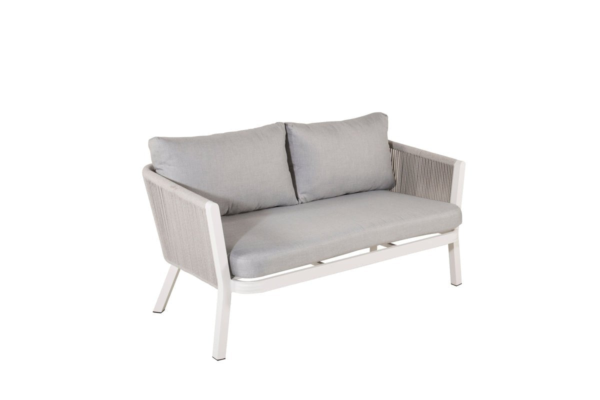 Loungeset Dreamy - aus weißem Aluminium inkl Kissen