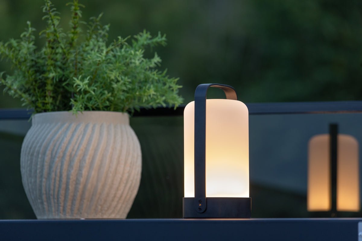 Outdoor-Tischlampe „Inka“ – LED-Lampe aus Kunststoff für Garten, Terrasse & Balkon