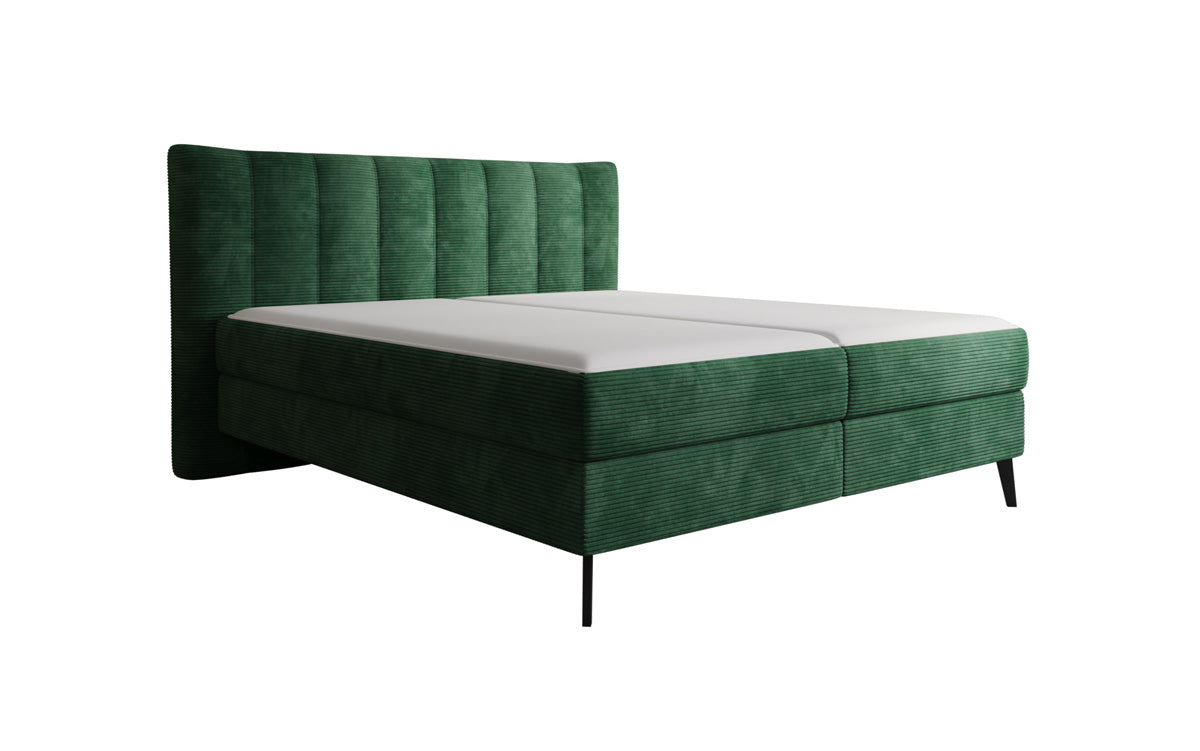 Boxspringbett Ines in Cord mit Stauraum