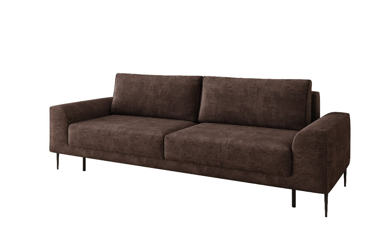 Designer 3 Sitzer Sofa Bloom in Cord mit Schlaffunktion und Stauraum