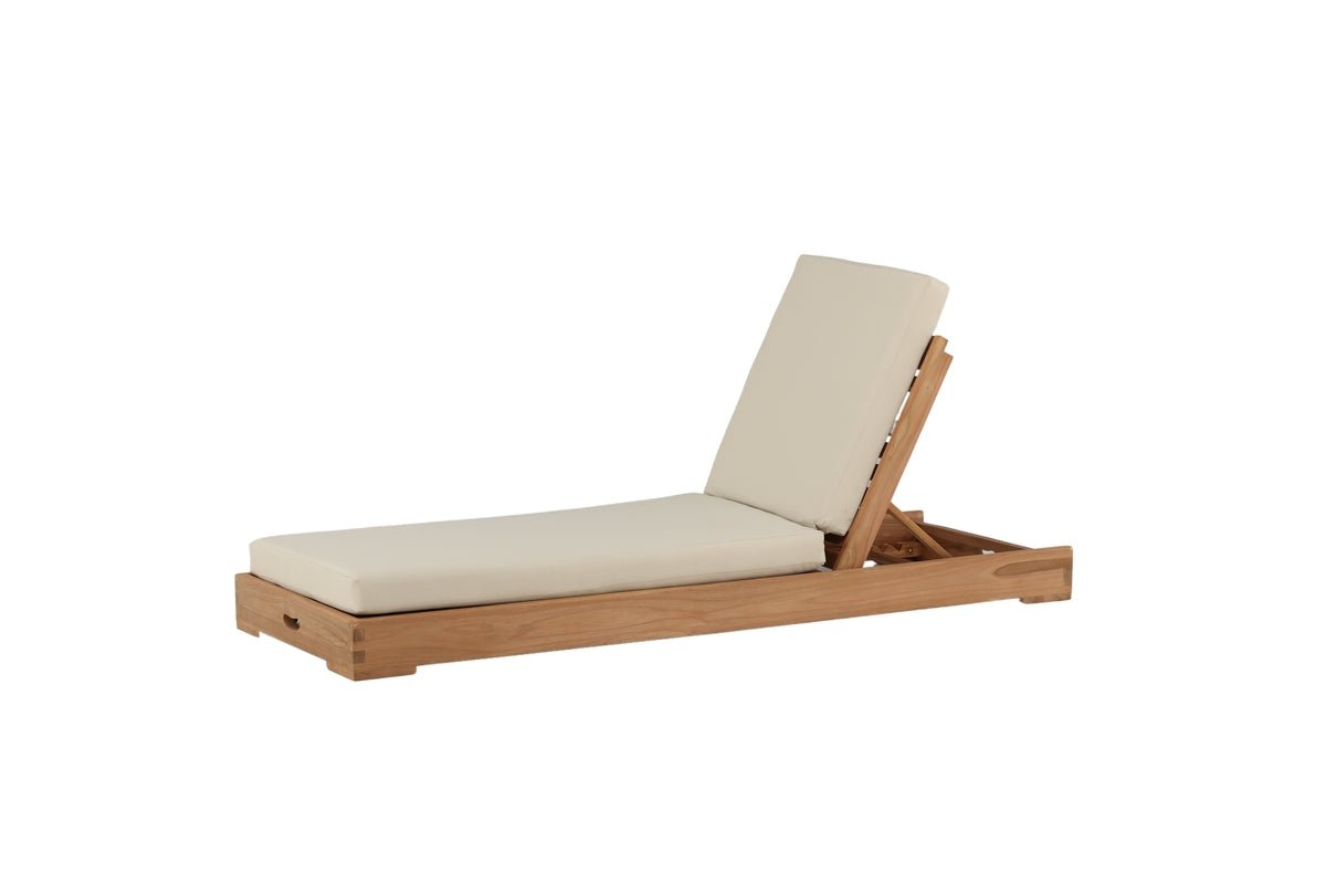Sonnenliege Nara - aus Teakholz mit klappbarer Rückenlehne