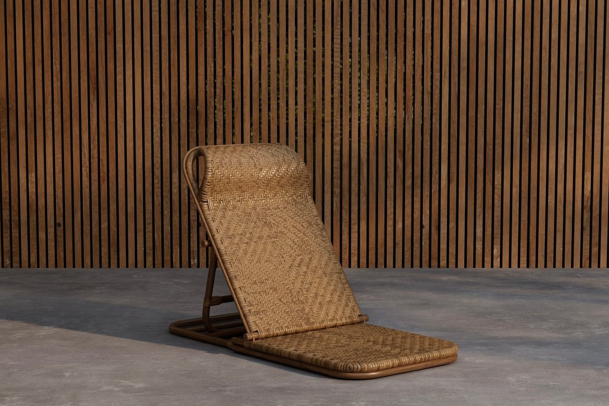 Sonnenliege Tirona - aus braunem Rattan