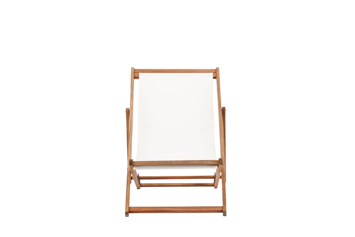 Sonnenliege Valina - aus Akazienholz mit Polyesterbezug