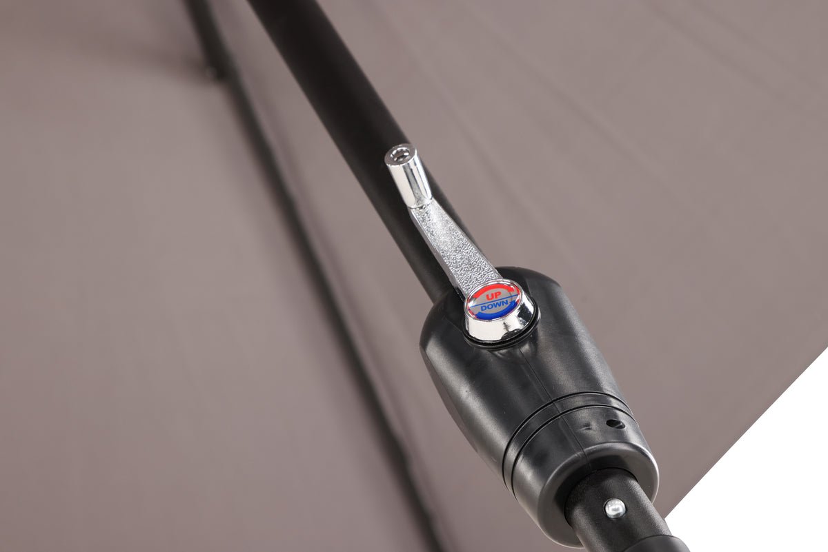 Sonnenschirm Imperia – Ø300 cm aus grauem Polyester