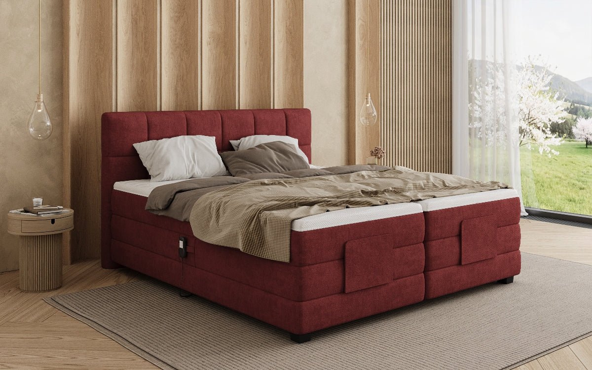 Boxspringbett Monaco - elektrisch verstellbar in Stoff