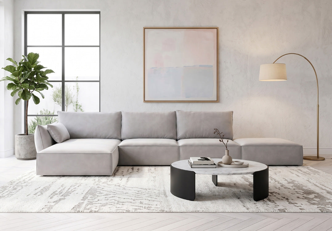 Designer Sofa Nuvola L Open in Samt