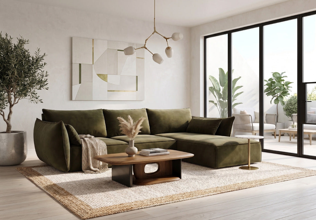 Designer Sofa Nuvola L in Samt