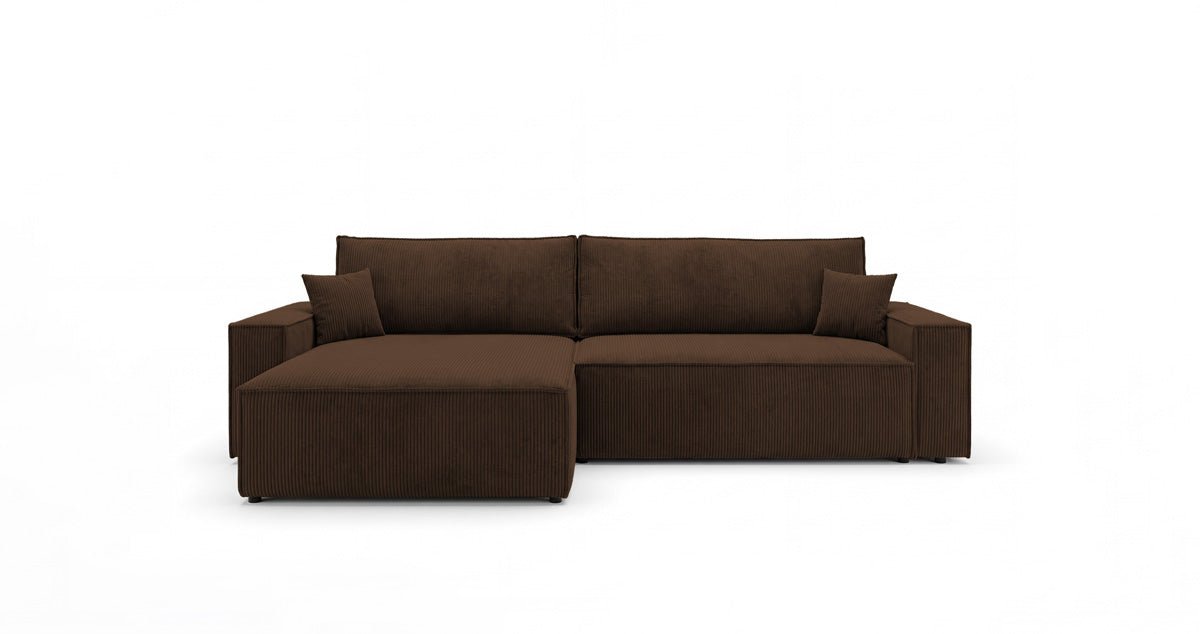 Designer Sofa Vienna mit Schlaf- und Klappfunktion in Cord