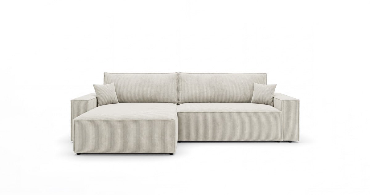 Designer Sofa Vienna mit Schlaf- und Klappfunktion in Cord
