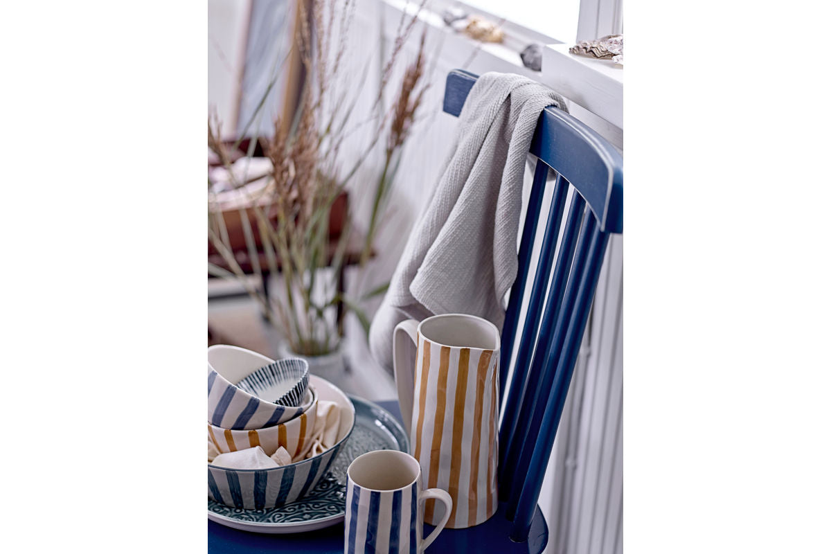 Schale Yogi – handbemaltes Steingut mit Streifenmuster