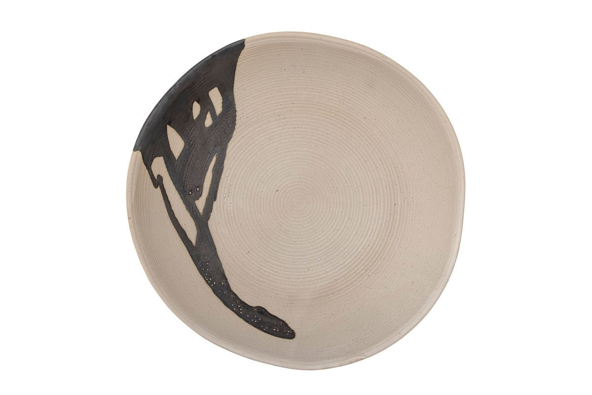 Schale Meno – Steingut mit fließender Glasur