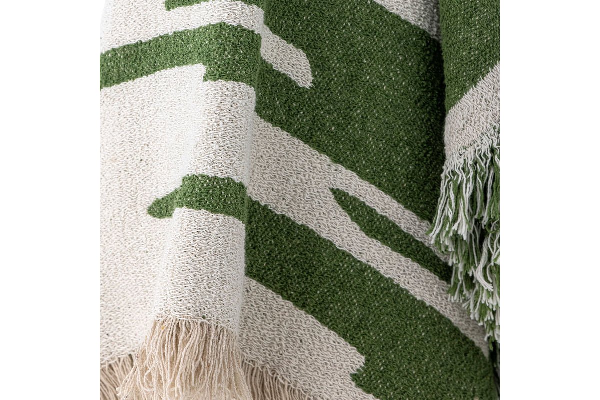 Tagesdecke Vireo – Wendbares Muster aus recycelter Baumwolle