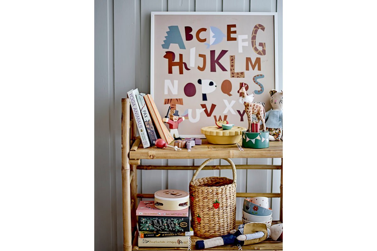 Poster Lumo – Alphabet Illustration mit Rahmen