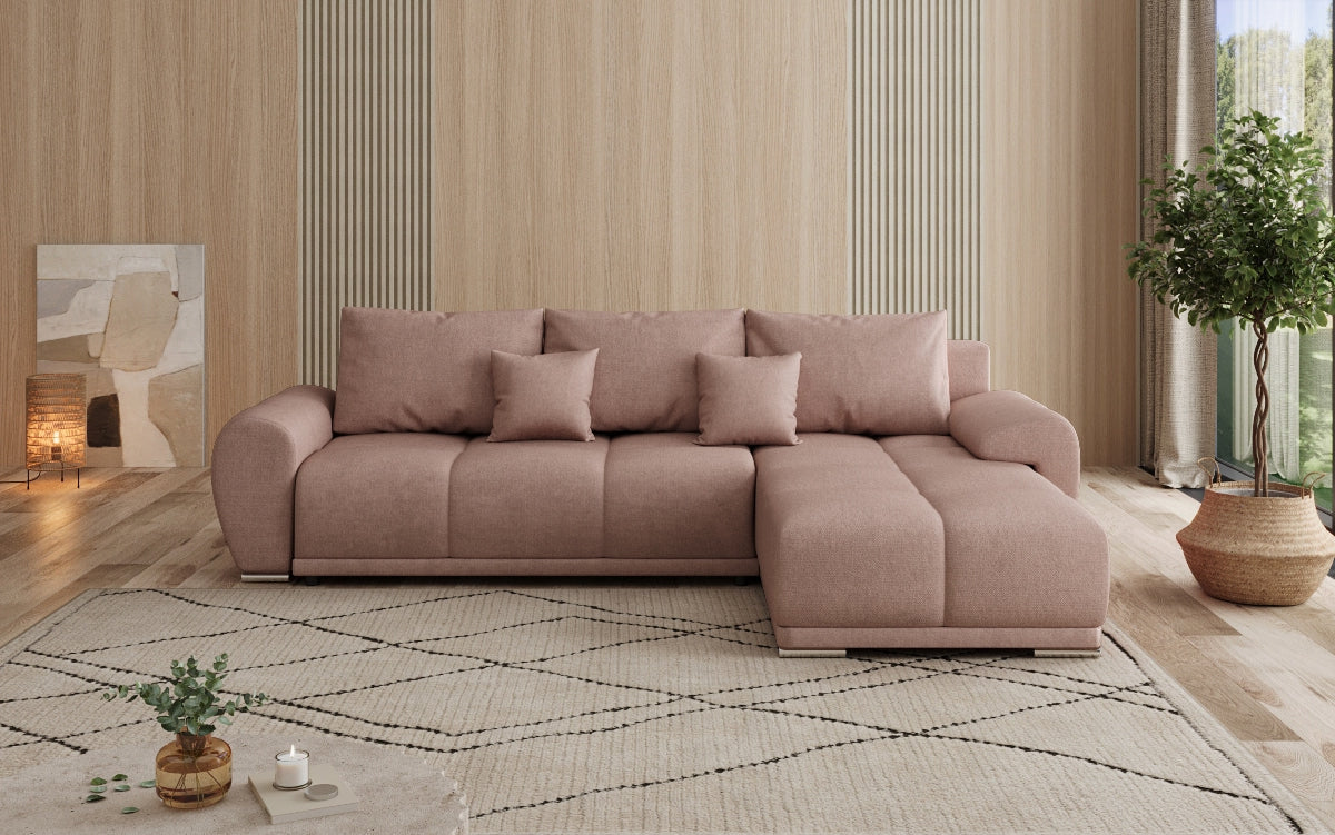 Designer Sofa Leni L mit Schlaf- und Klappfunktion in Stoff