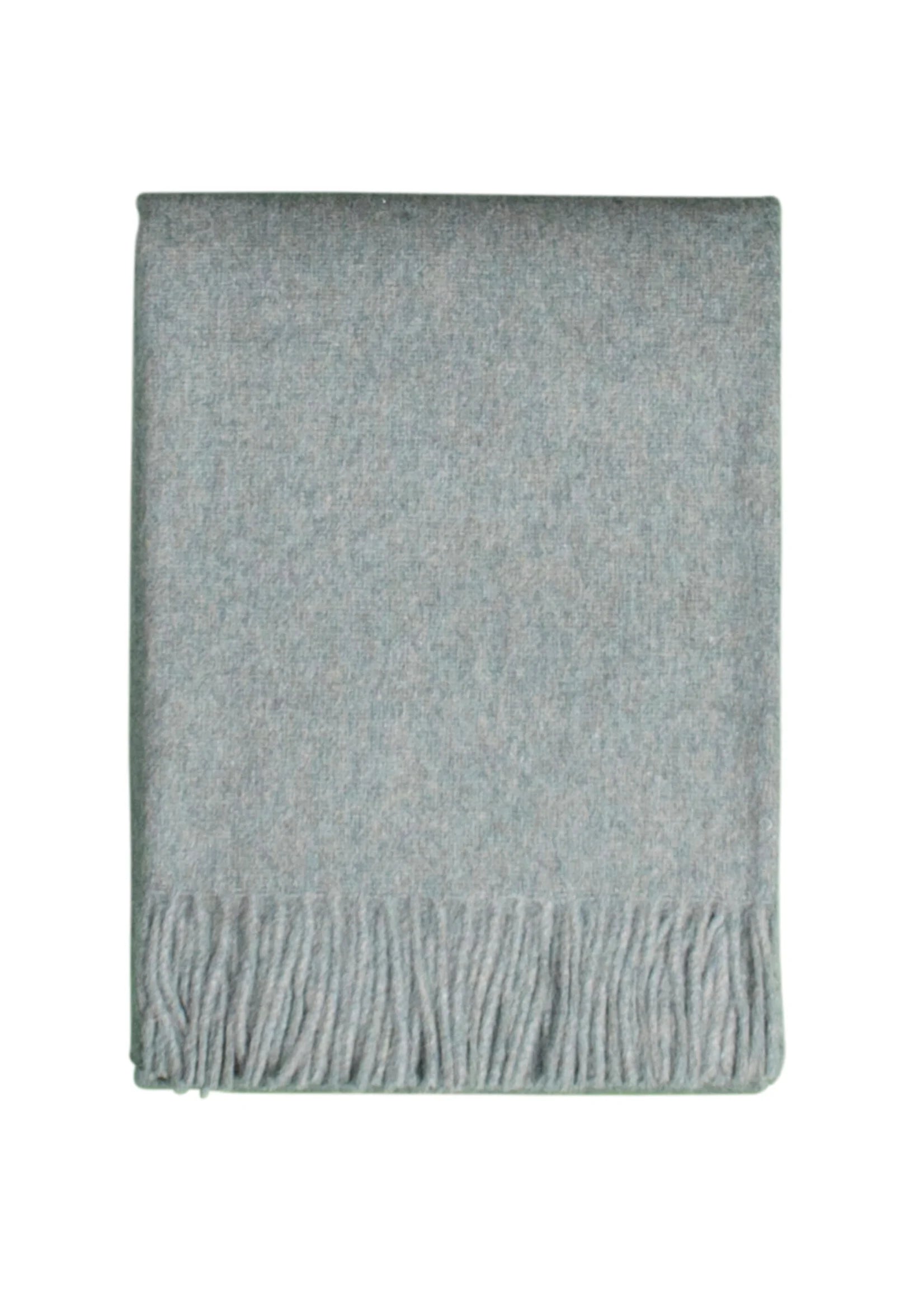 Alpaka Tagesdecke Ylva - Reine Alpakawolle in Vintage Blau - 200x150 cm