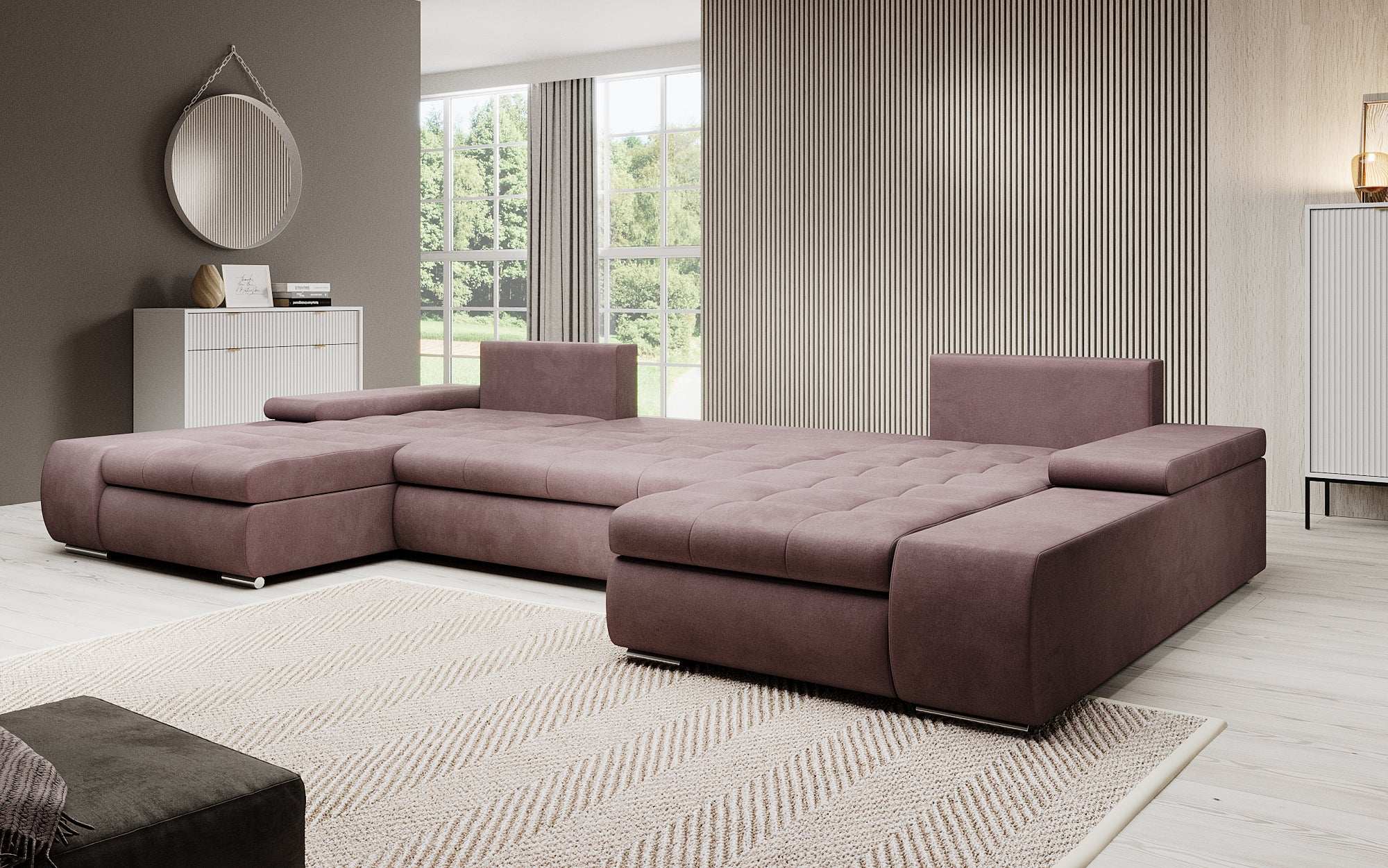 Designer Sofa Martino mit Schlaffunktion