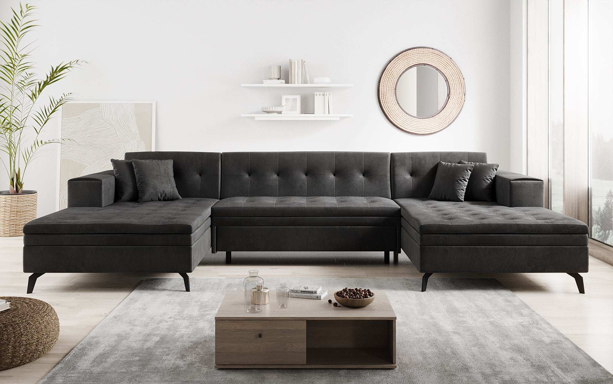 Designer Sofa Vivana mit Schlaffunktion