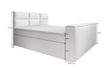 Boxspringbett Carre mit TV Lift, USB und Stauraum - Luxusbetten24
