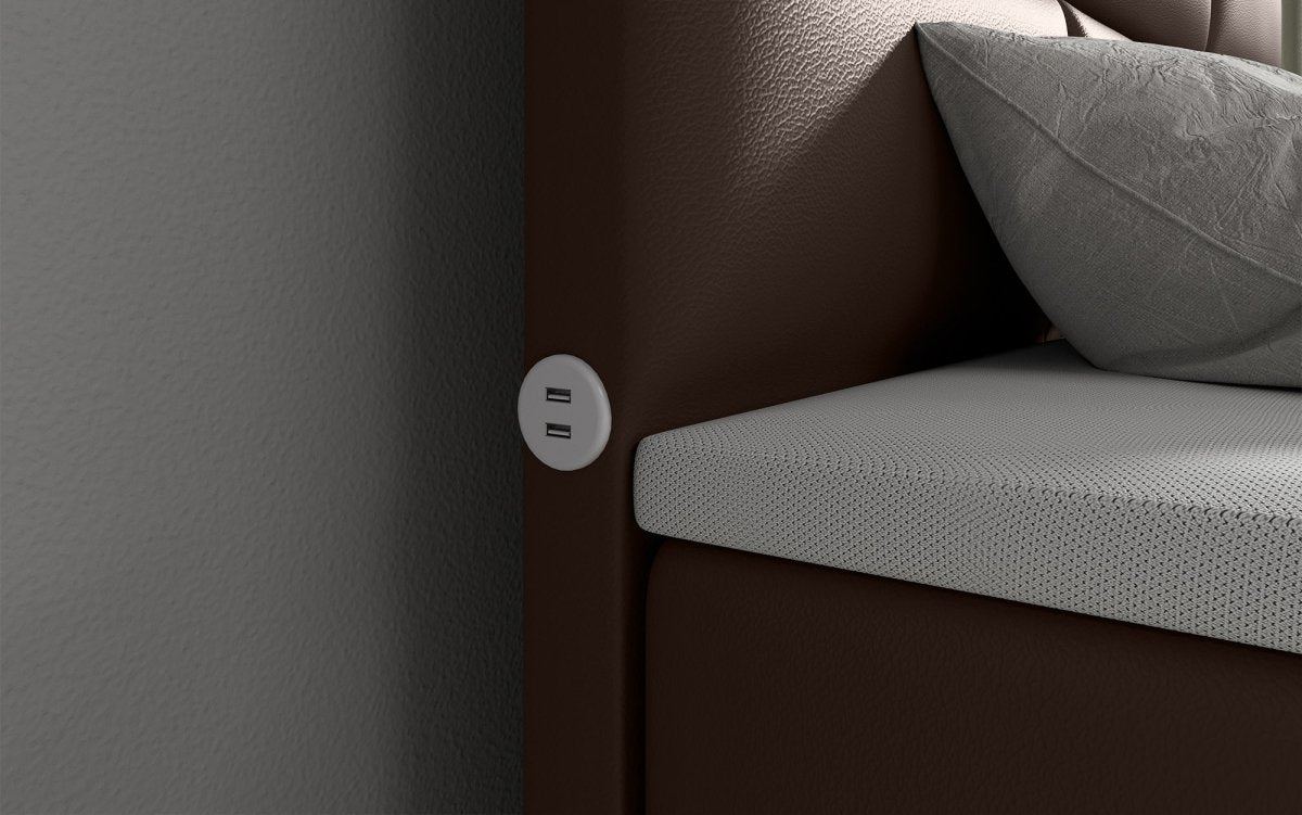 Boxspringbett Citaro mit TV Lift, USB und Stauraum - Luxusbetten24