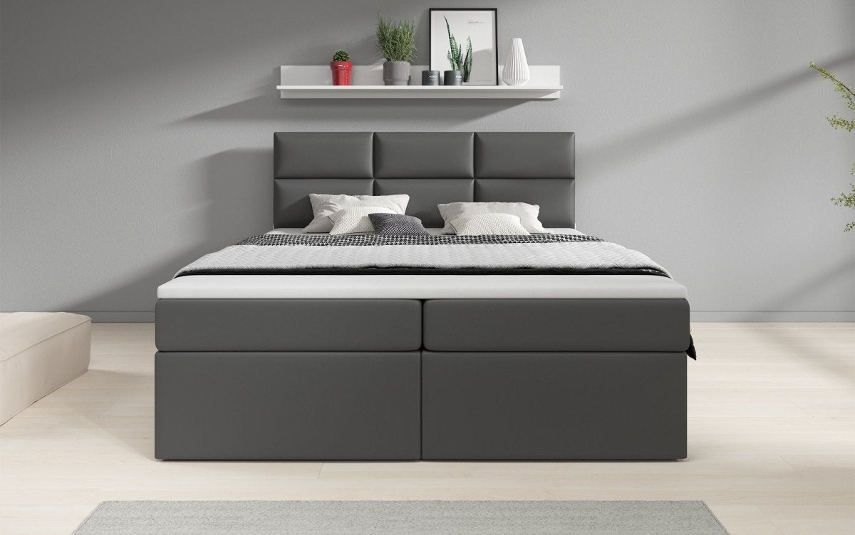 Boxspringbett Citaro mit USB und Stauraum - Luxusbetten24