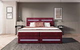 Boxspringbett Lara mit Stauraum und LED (Samt) - Luxusbetten24