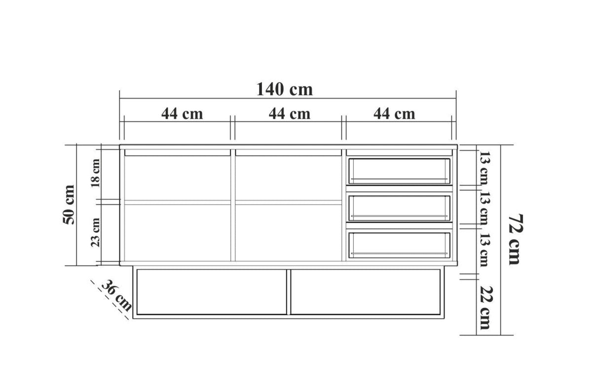 Designer Kommode Genua - Luxusbetten24