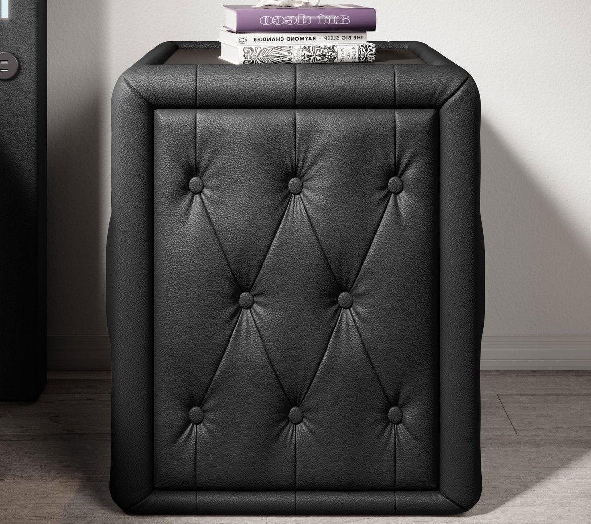 Designer Nachttisch Evora (Kunstleder) - Luxusbetten24