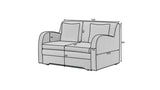 Designer Sofa Arian mit Schlaffunktion und Stauraum - Luxusbetten24