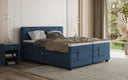 Box spring bed Noela velvet electrically adjustable