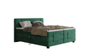 Box spring bed Noela velvet electrically adjustable