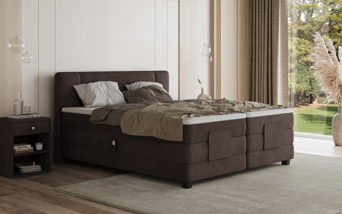 Boxspringbett Noela Samt elektrisch verstellbar