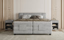 Box spring bed Noela velvet electrically adjustable