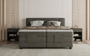 Box spring bed Noela velvet electrically adjustable
