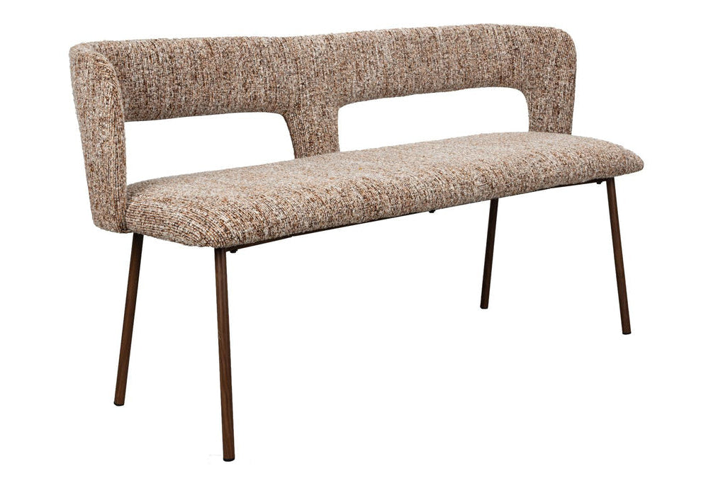 Sitzbank Chelsea – aus Polyester in Braun