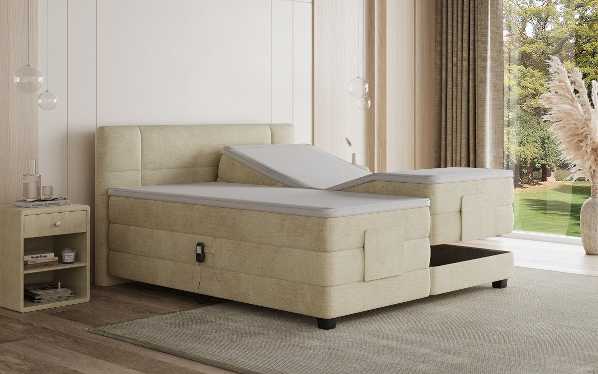 Boxspringbett Noela Samt elektrisch verstellbar