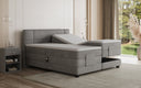 Box spring bed Noela velvet electrically adjustable