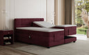 Box spring bed Noela velvet electrically adjustable