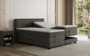 Box spring bed Noela velvet electrically adjustable